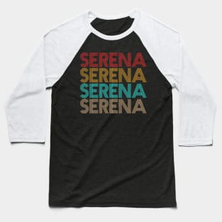 Serena Vintage Retro Baseball T-Shirt